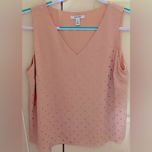- Tank pink with gold dots